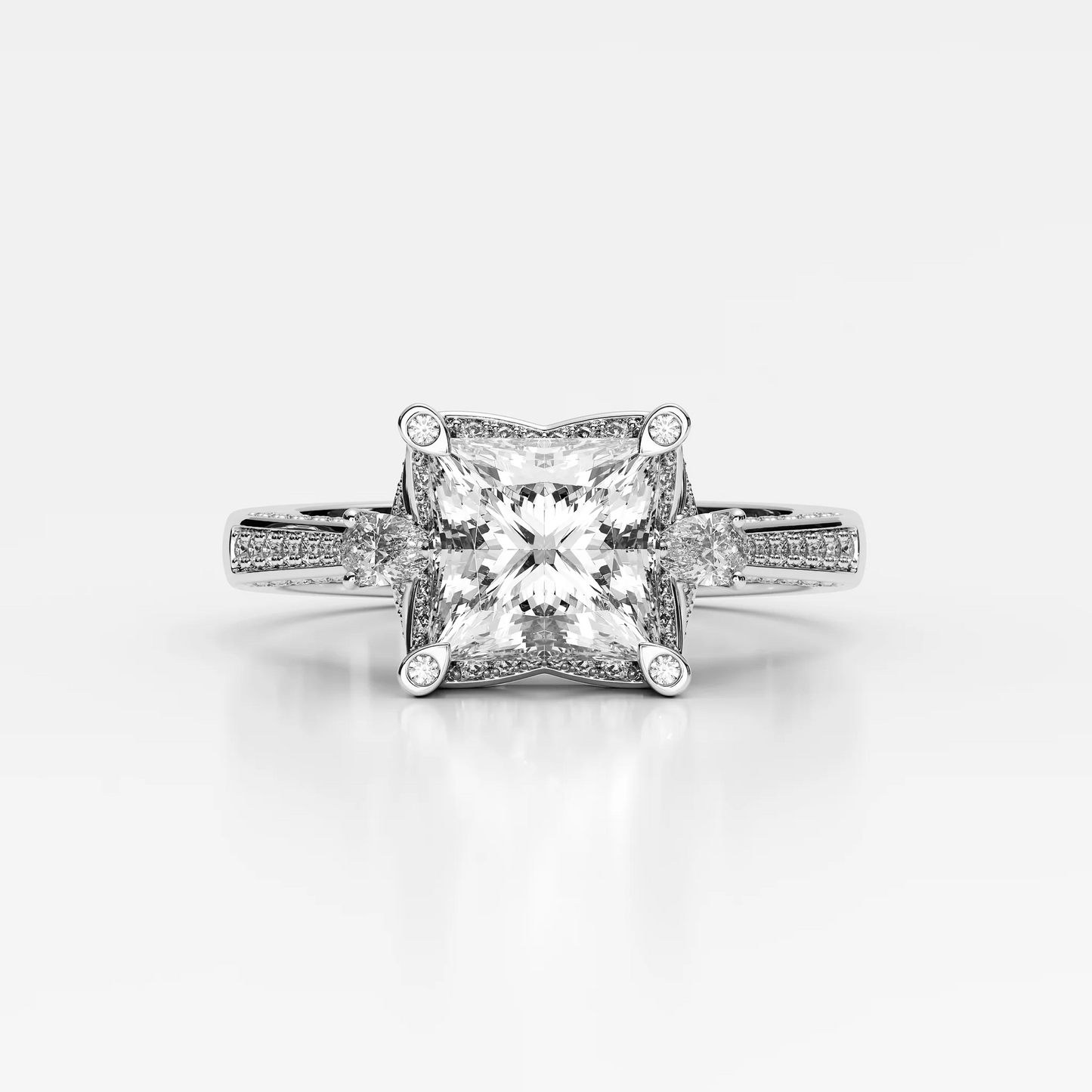 Gisele-princess cut diamond
