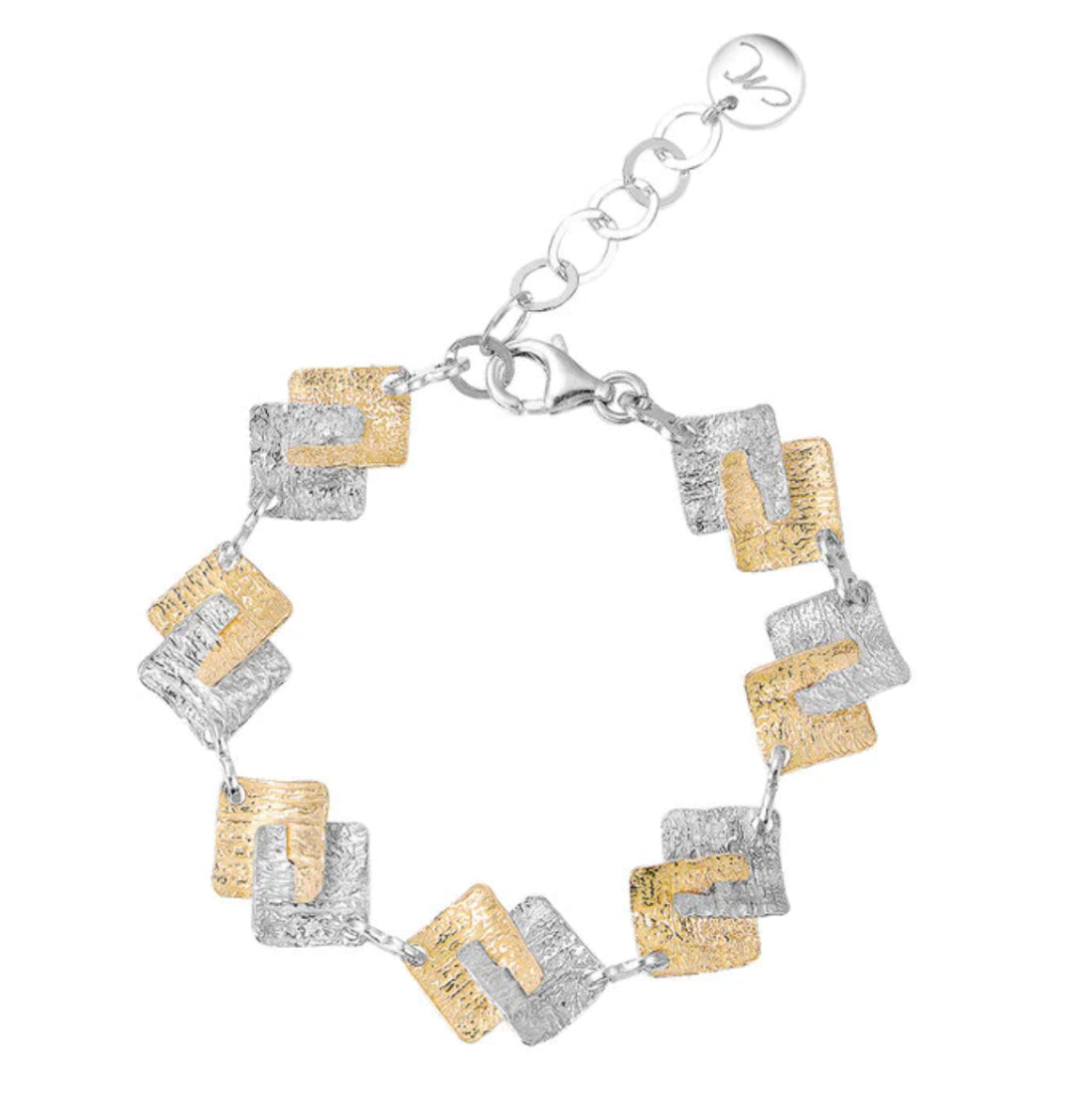 Bicolor Square Bracelet