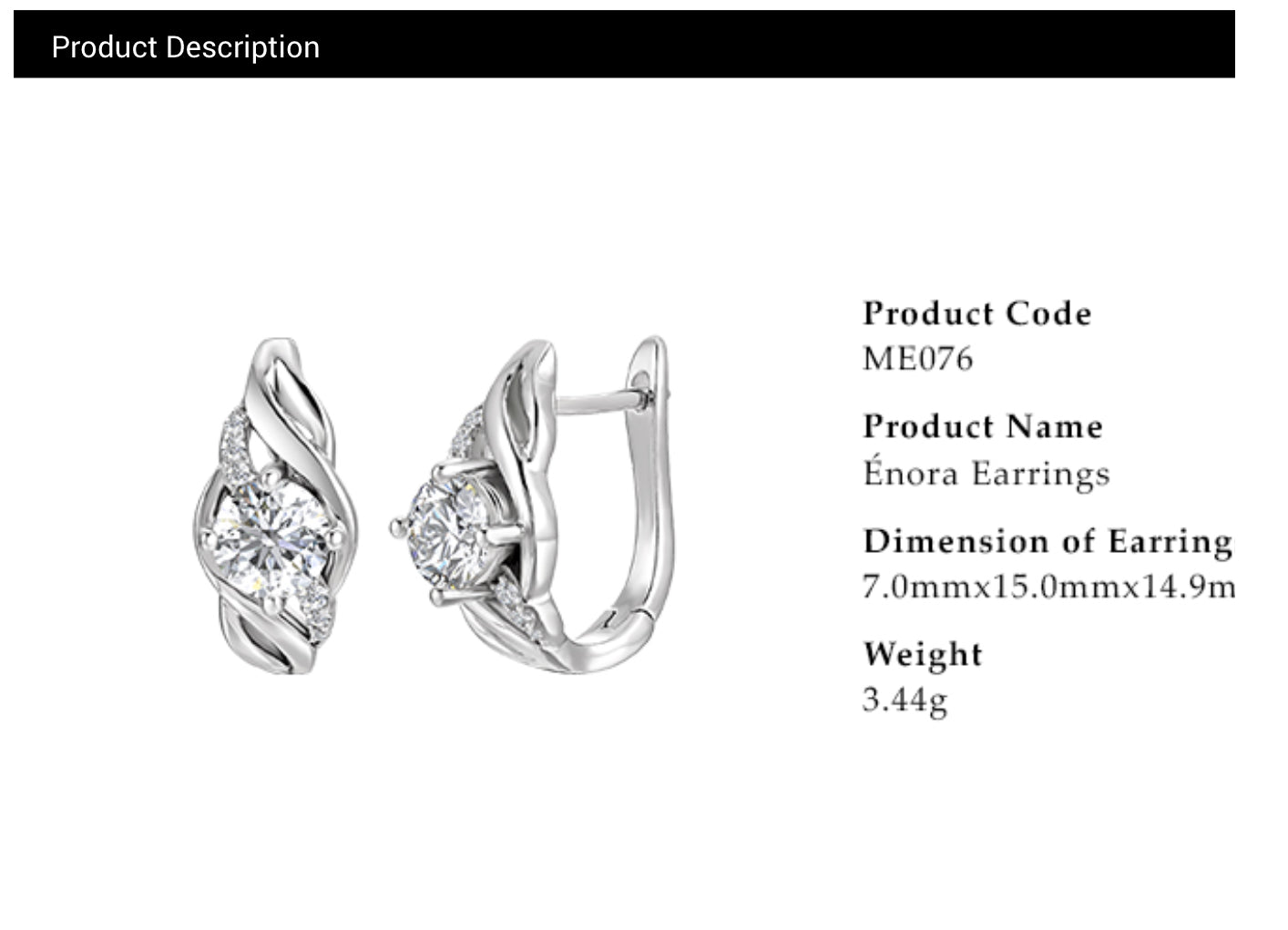 Croissant Hoop Earrings