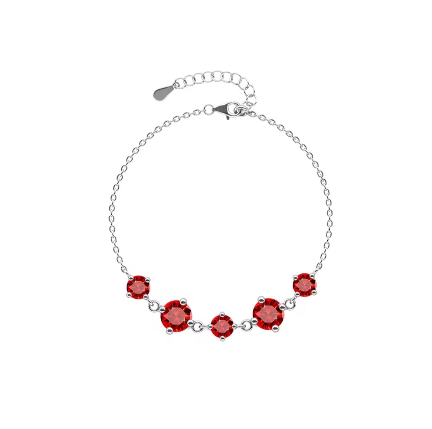 Heart motif bracelet in a variety of colors