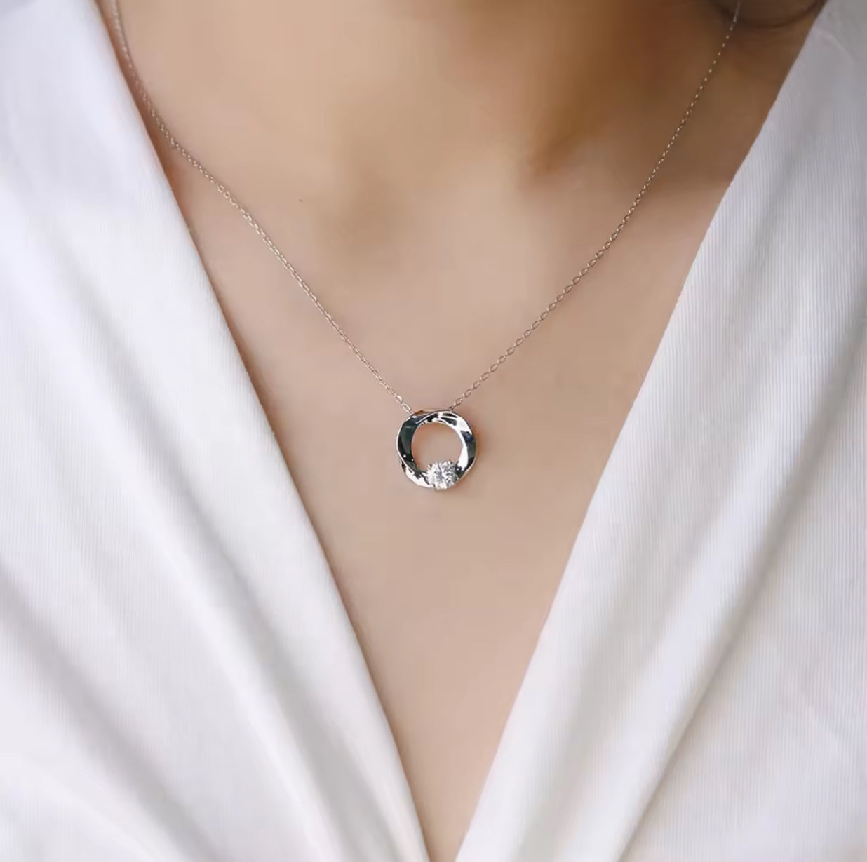 Circle Plate Necklace
