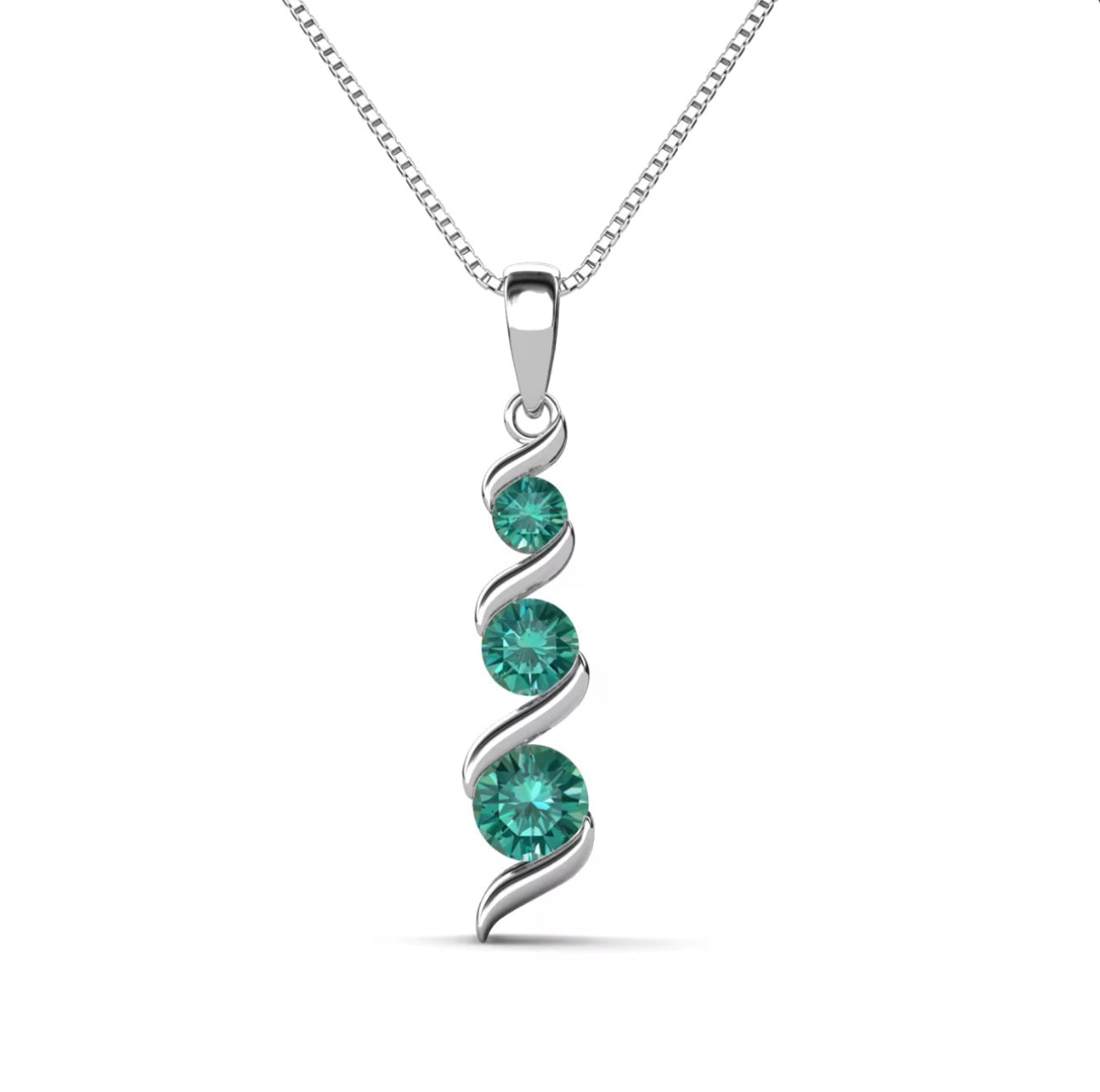 3-Row Stone Necklace
