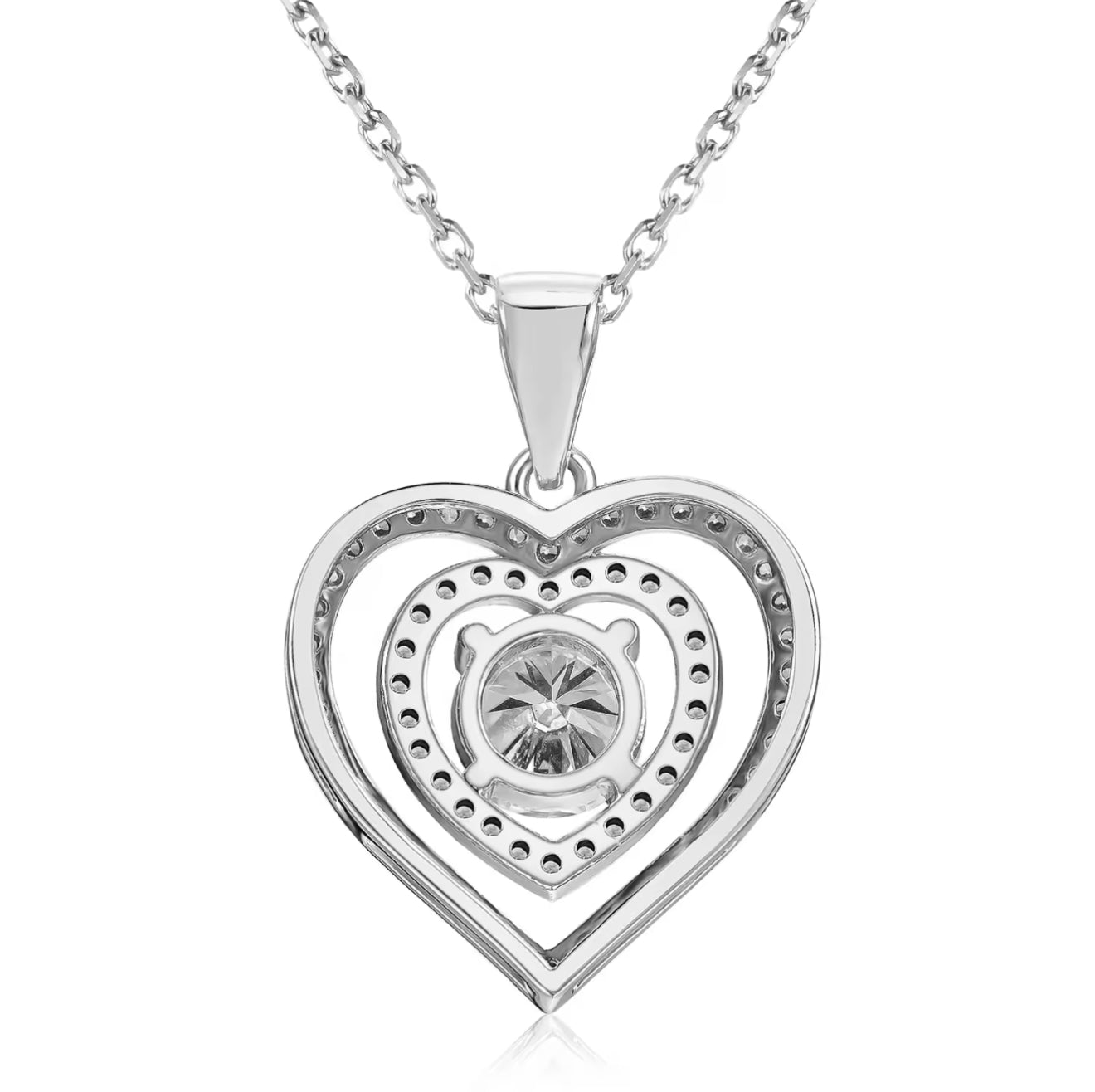 Heart motif necklace