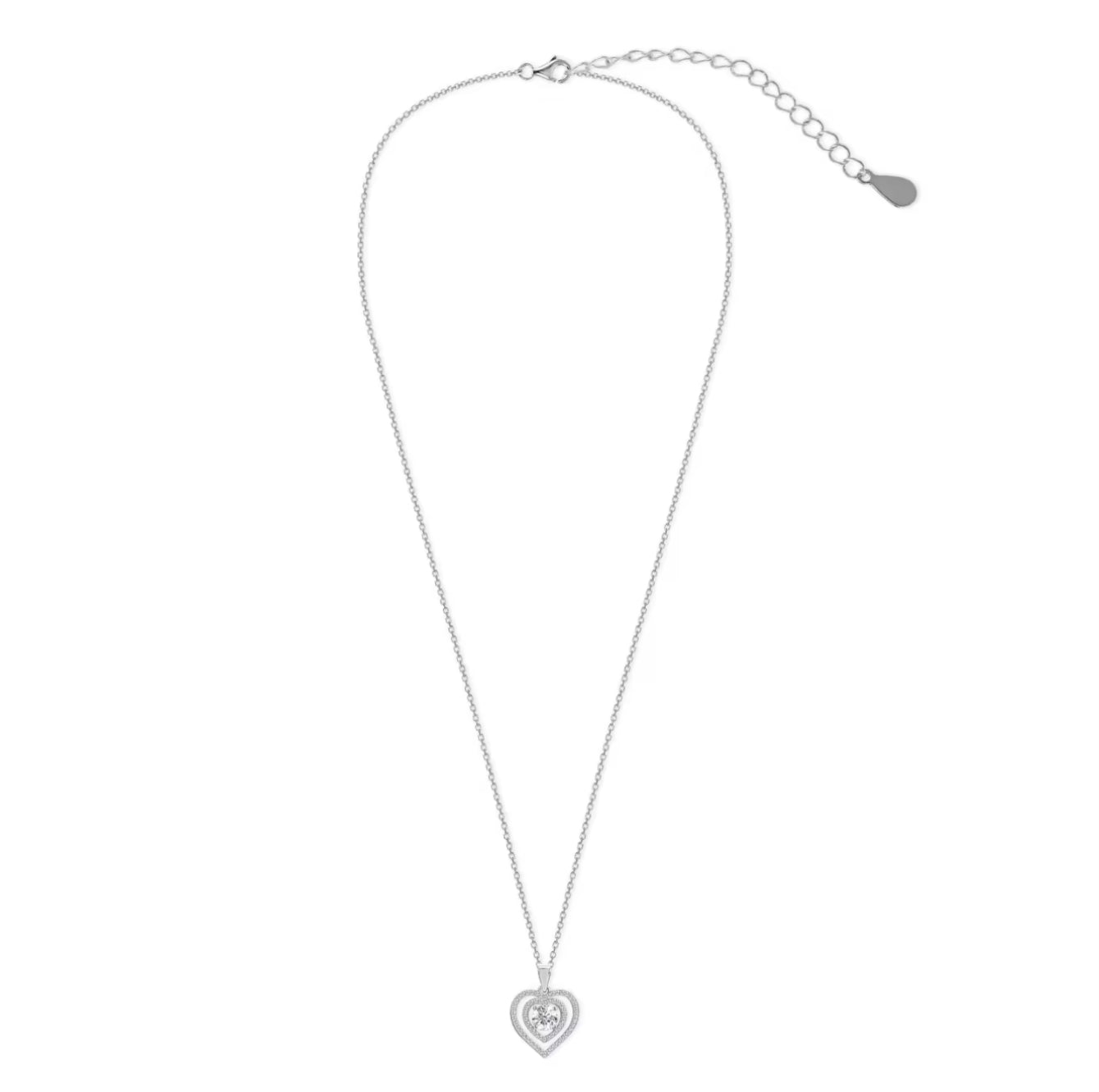 Heart motif necklace