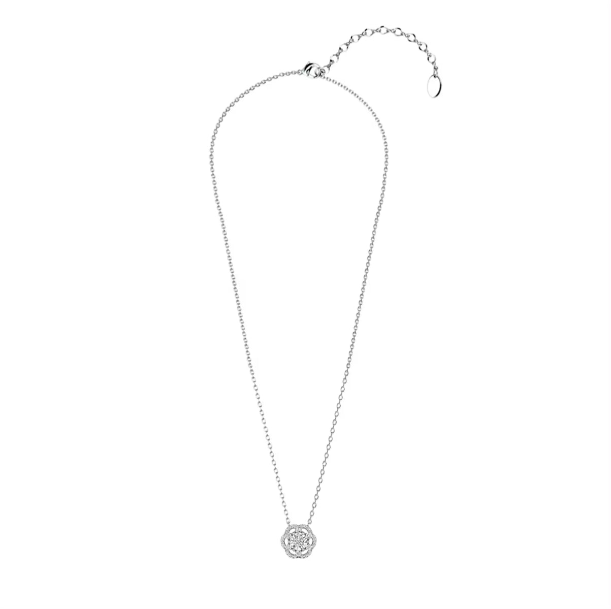 Flower motif necklace