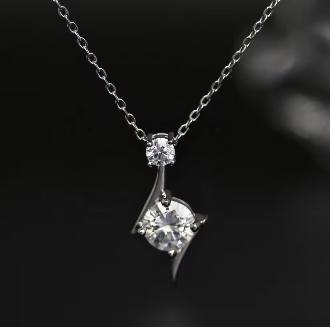 Choice of colors, double stone necklace
