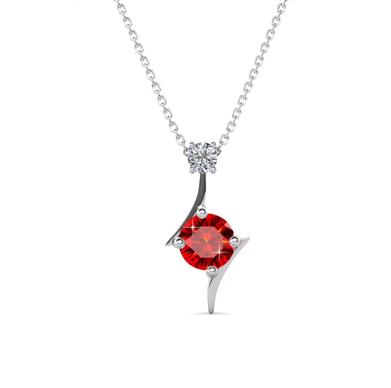 Choice of colors, double stone necklace