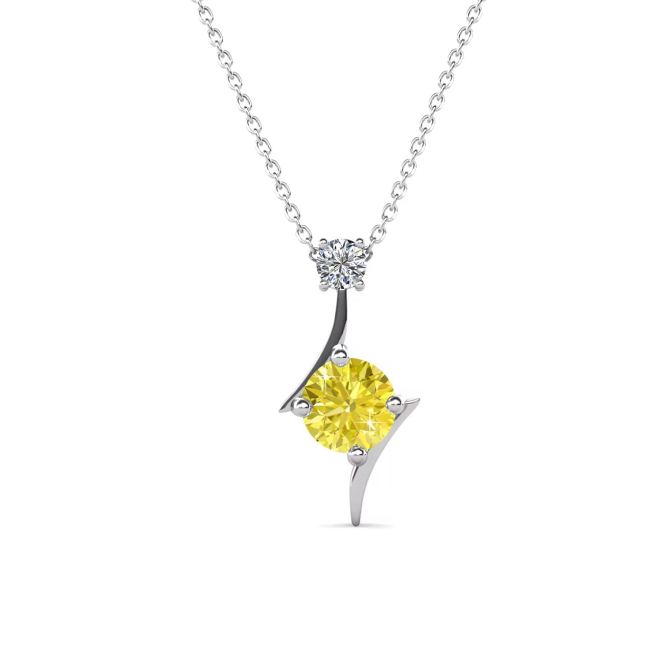 Choice of colors, double stone necklace