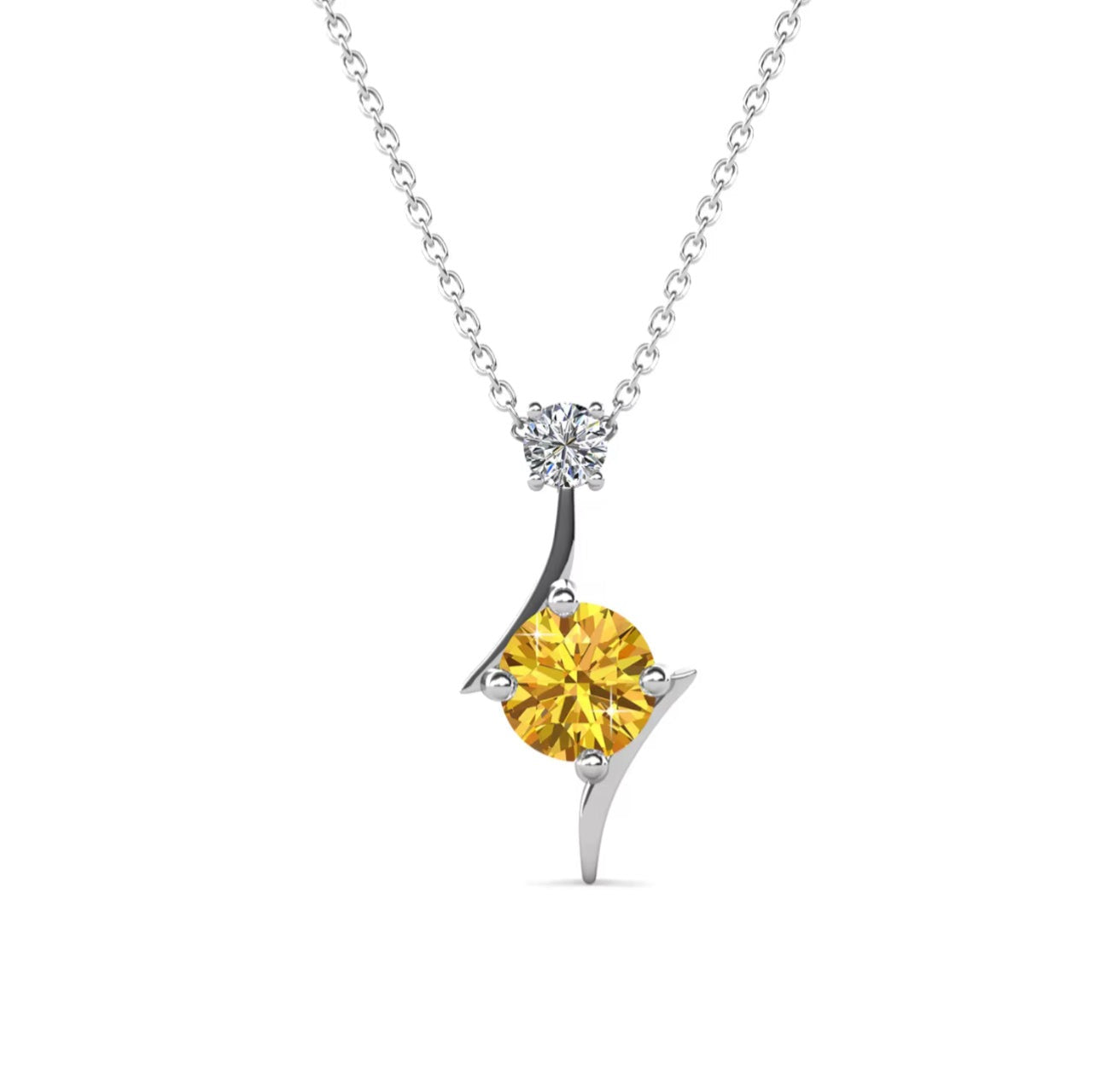 Choice of colors, double stone necklace