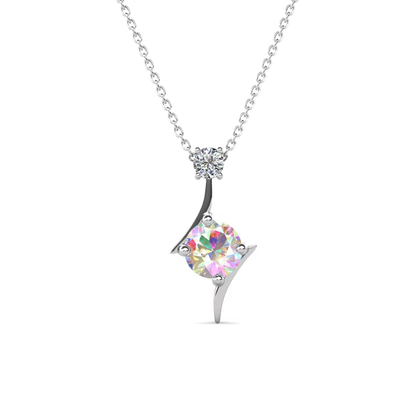 Choice of colors, double stone necklace
