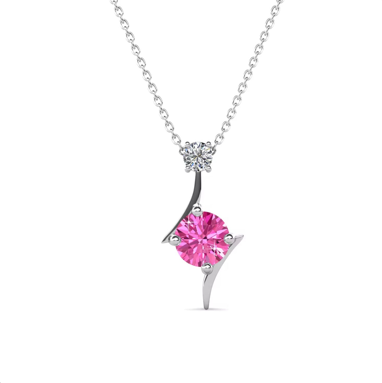 Choice of colors, double stone necklace
