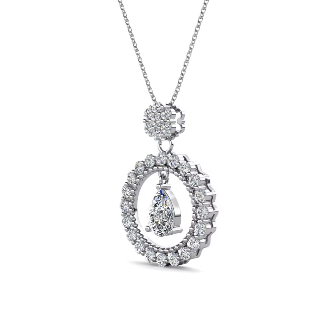 Round motif luxury necklace