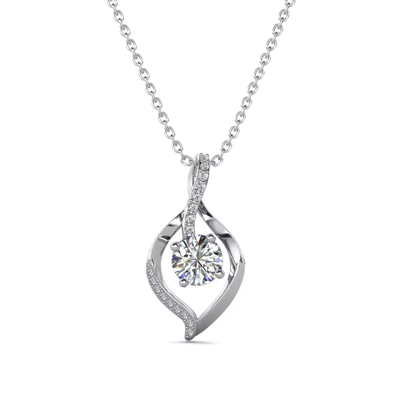Leaf motif necklace