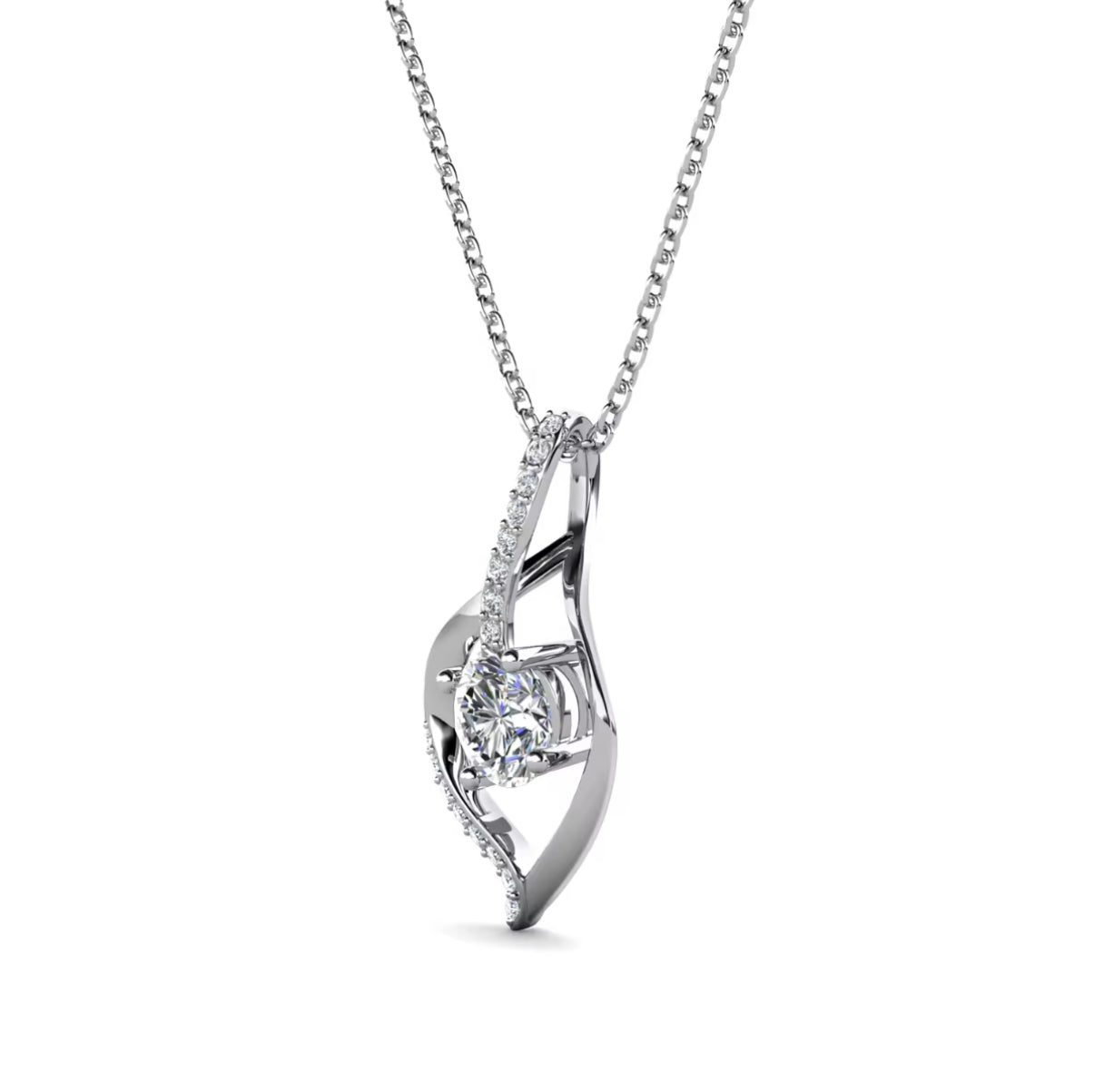 Leaf motif necklace