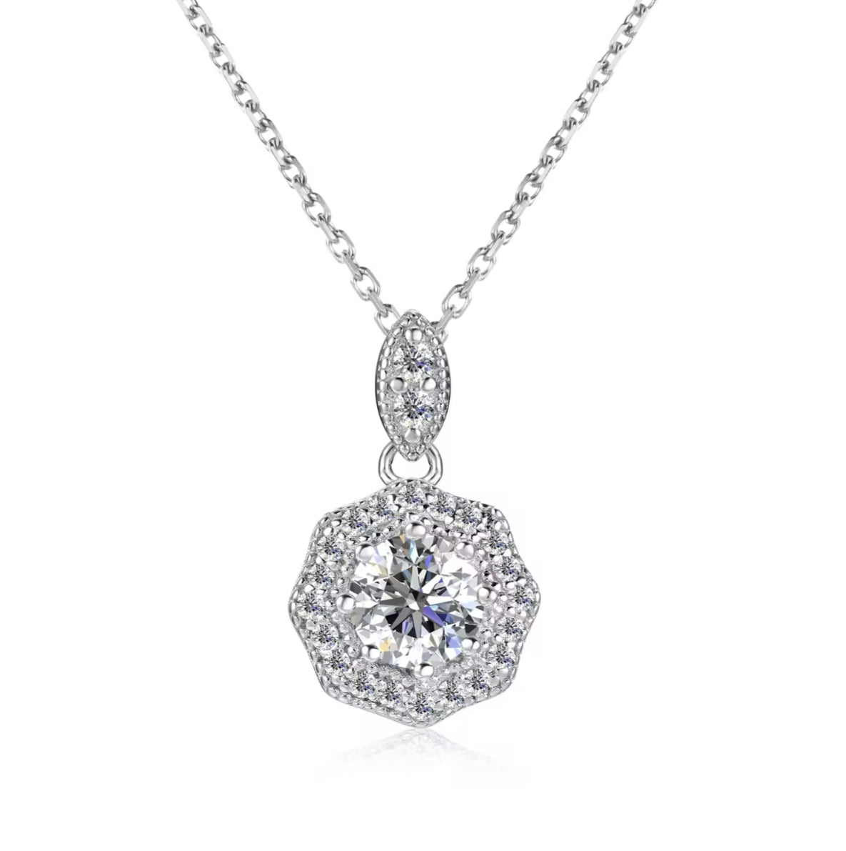 Nickel Free Moissanite Necklace