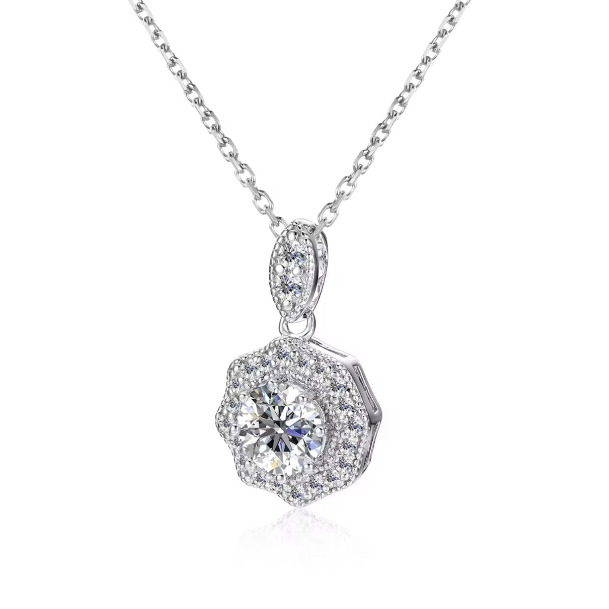 Nickel Free Moissanite Necklace