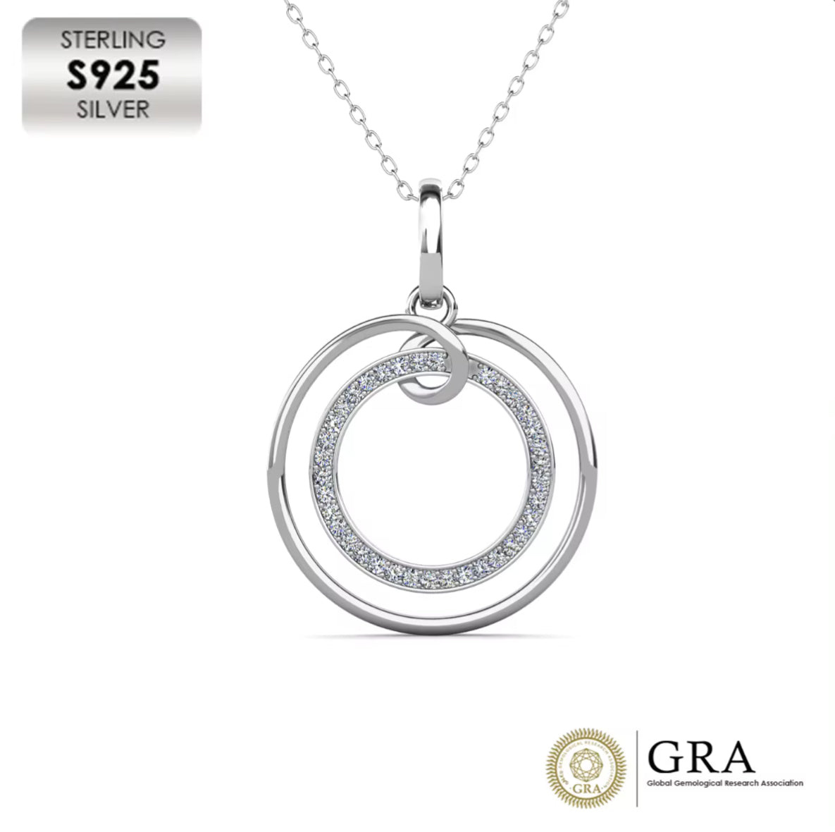 double circle necklace
