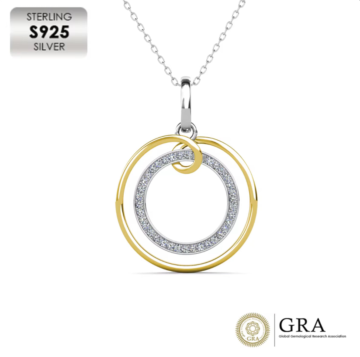 double circle necklace
