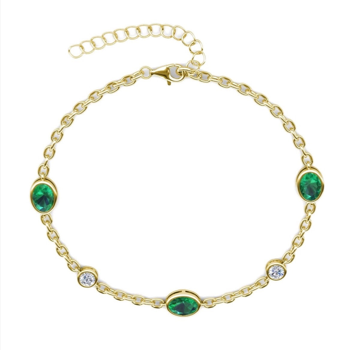 Emerald Station Bracelet