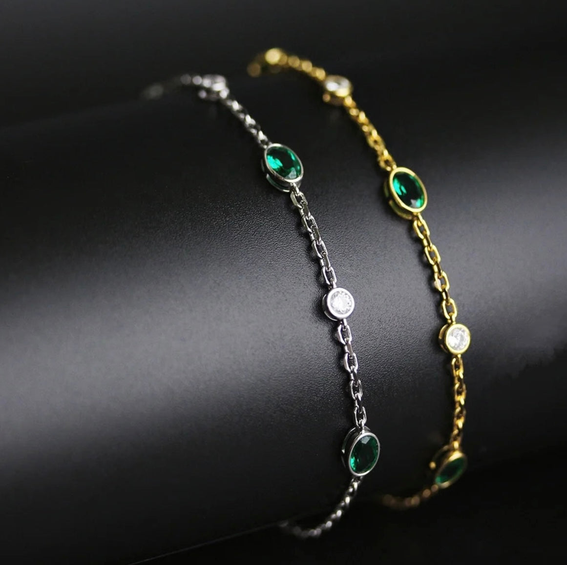Emerald Station Bracelet