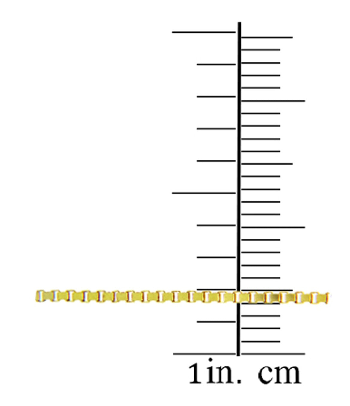 Yellow Gold Box Chain Link (S)