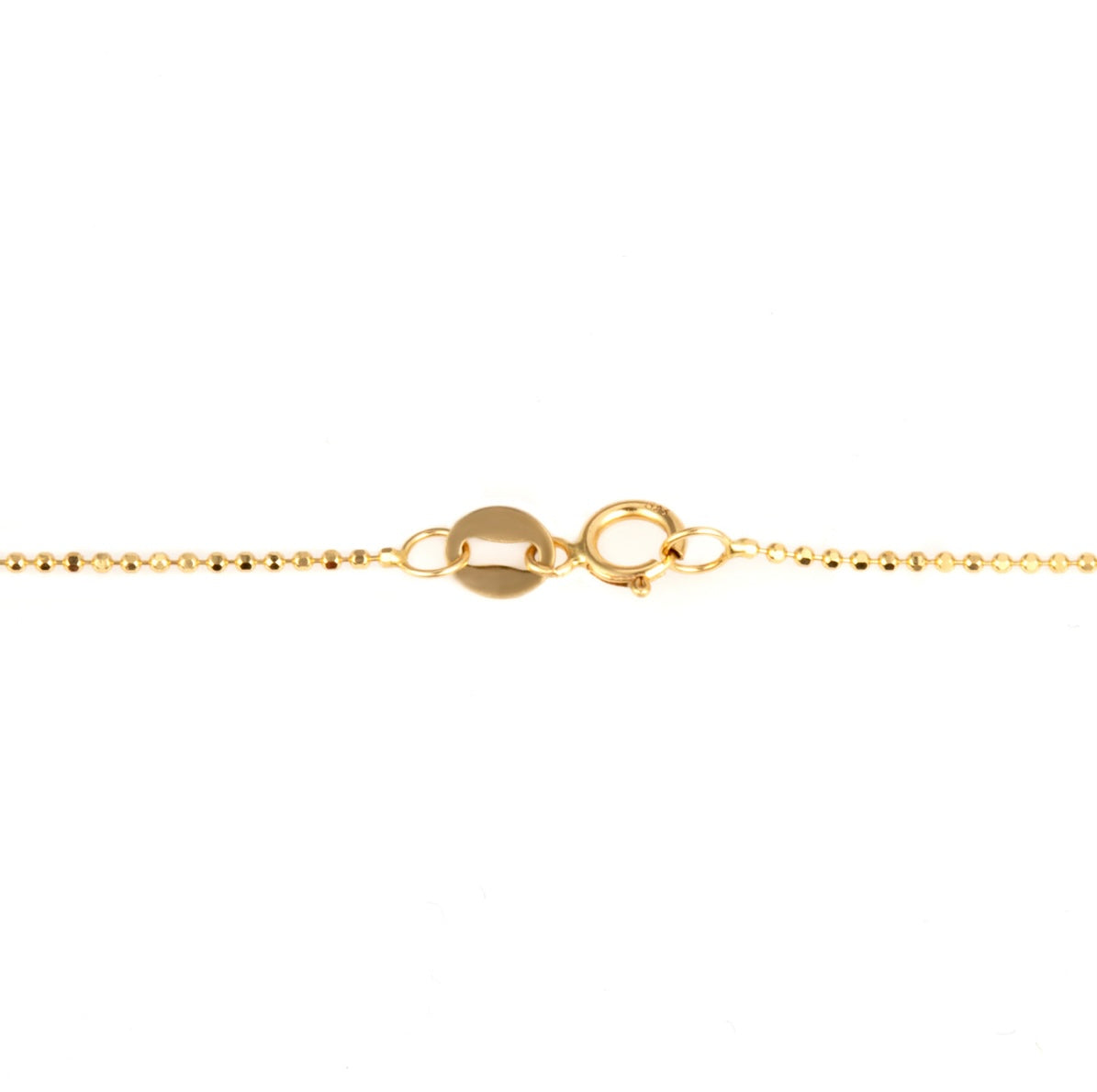 14K Gold Italian Ball Bead Chain Link Chain
