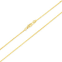 Gold Diamond Cut Rope Twisted Chain