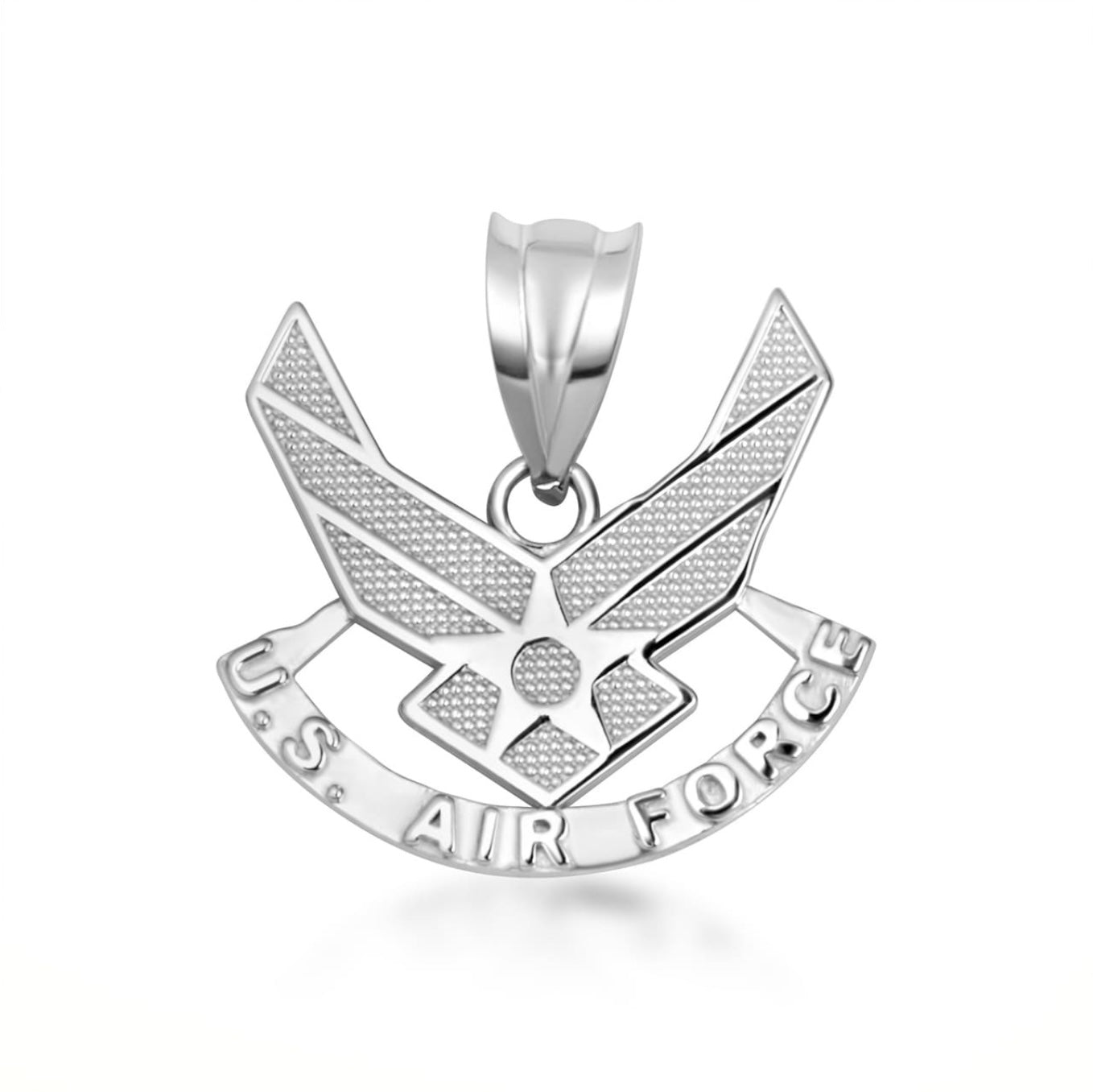 Gold United States Air Force Emblem Officially Licensed Pendant Chain