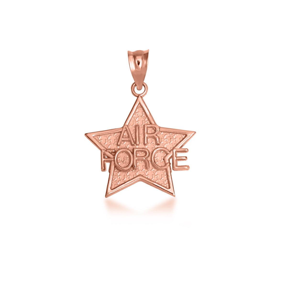 Gold United States Air Force Star Officially Licensed Pendant Chain