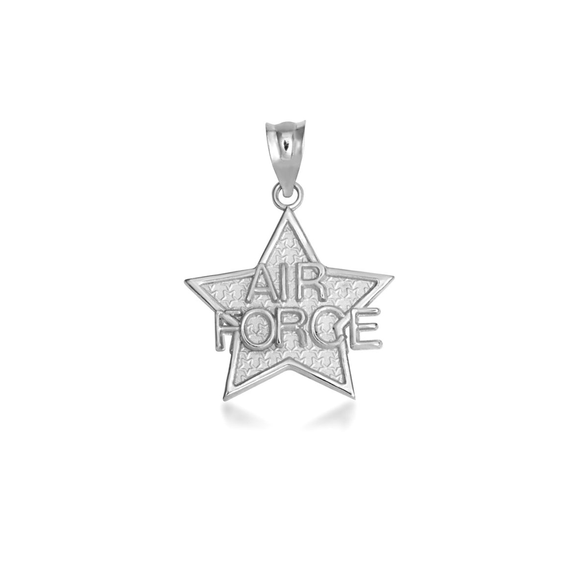 Gold United States Air Force Star Officially Licensed Pendant Chain