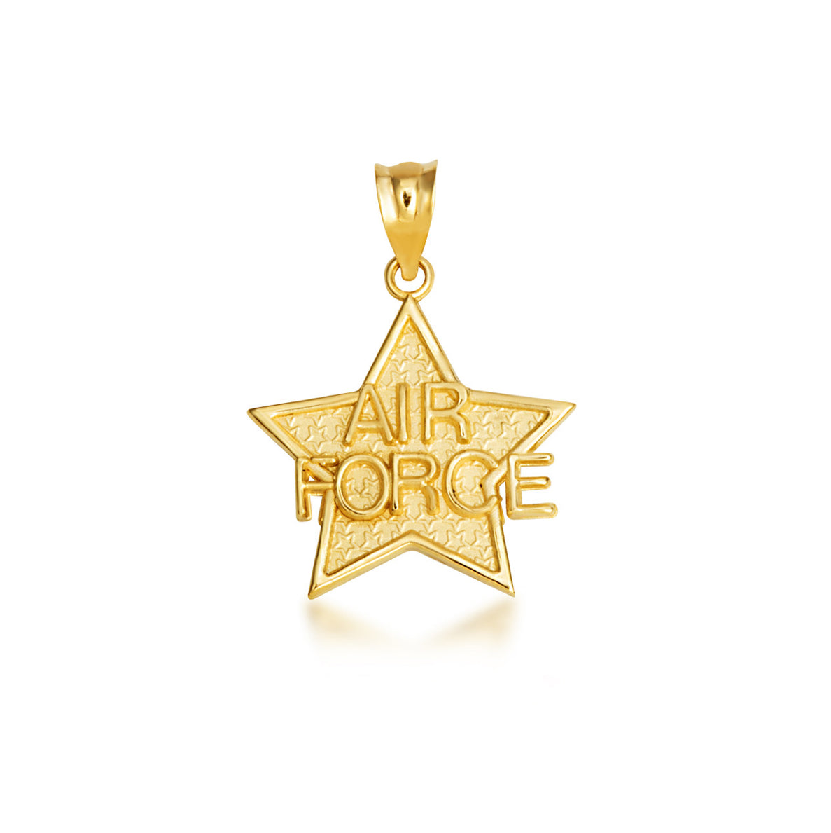 Gold United States Air Force Star Officially Licensed Pendant Chain