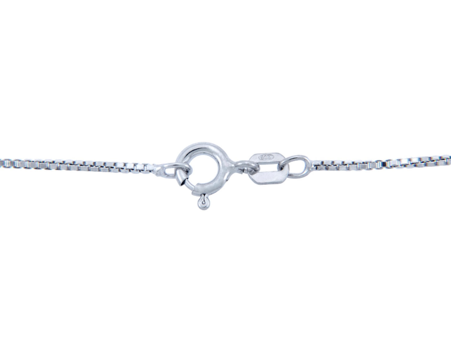 シルバー925 ボックスチェーンネックレス 0.97mm