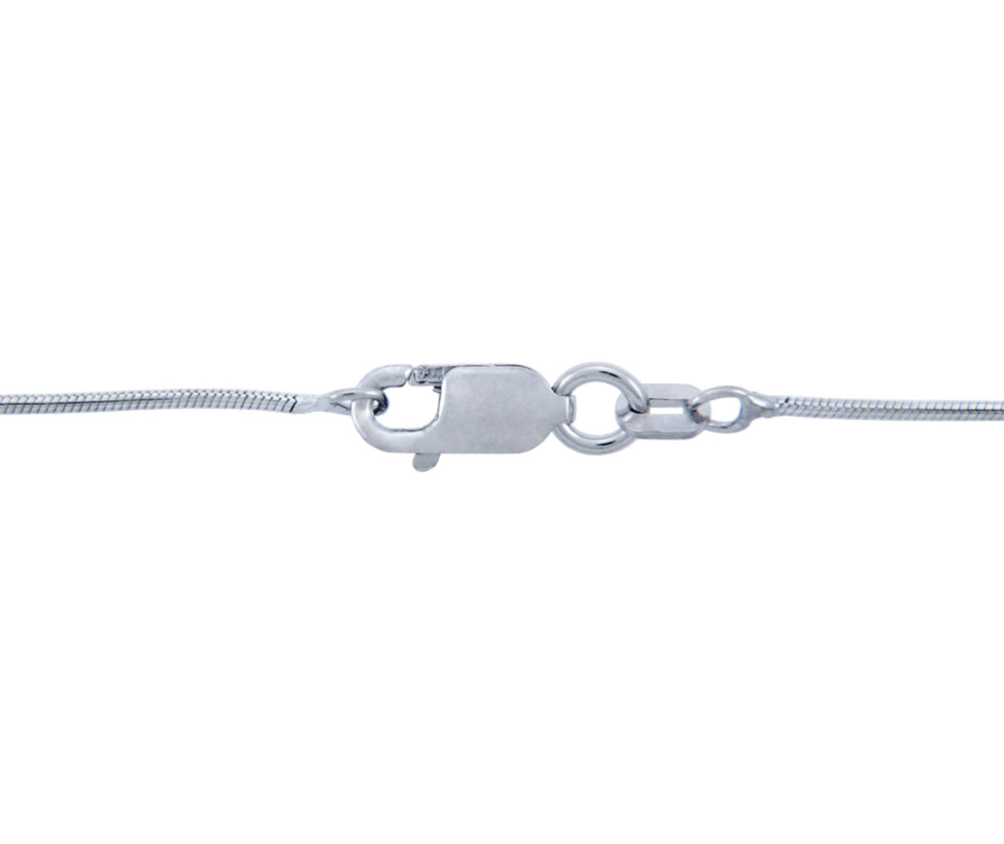 925 Sterling Silver Italian Snake Round Chain 0.90mm