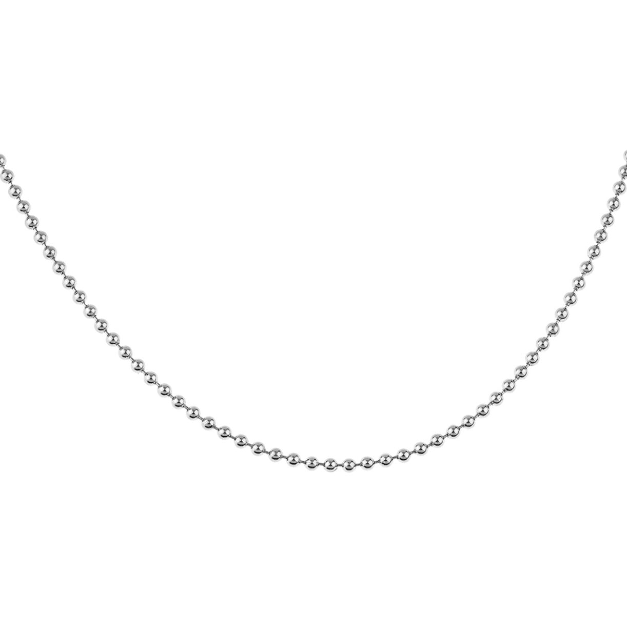 925 Sterling Silver Italian Ball Bead Chain Link 2.2mm