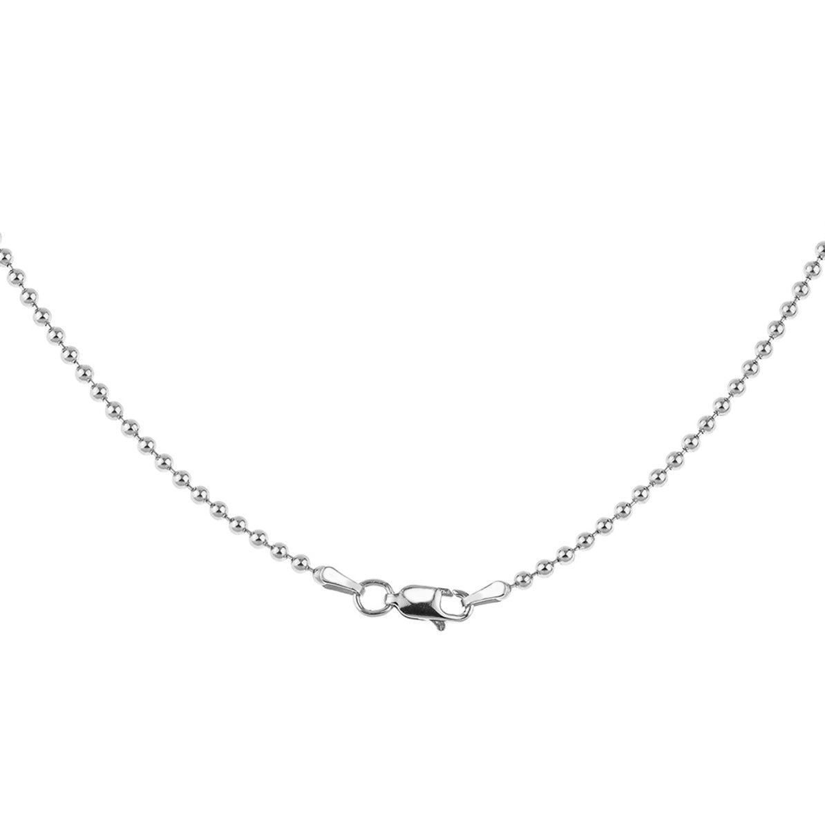 925 Sterling Silver Italian Ball Bead Chain Link 2.2mm