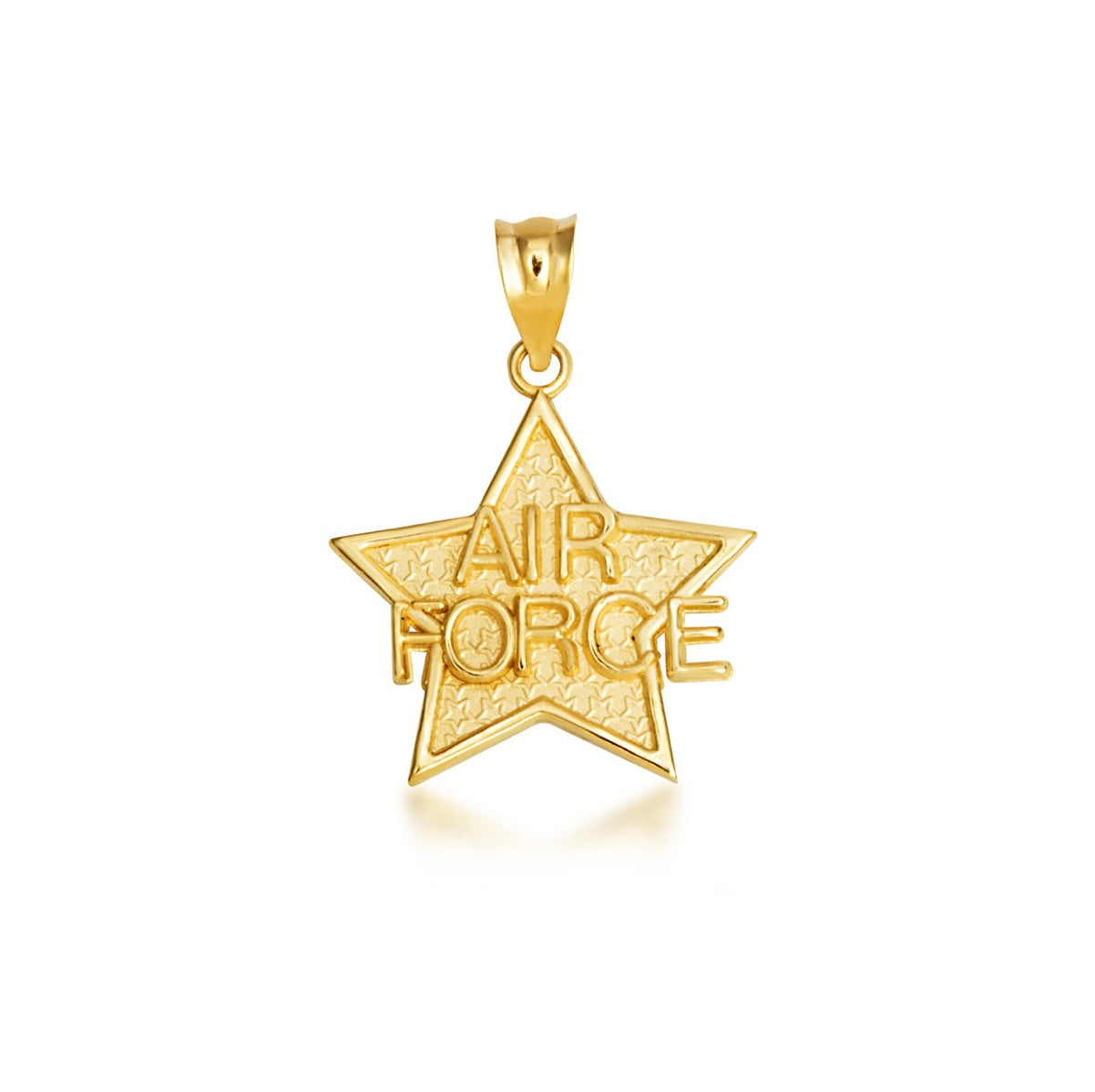 Gold United States Air Force Star Officially Licensed Pendant Chain