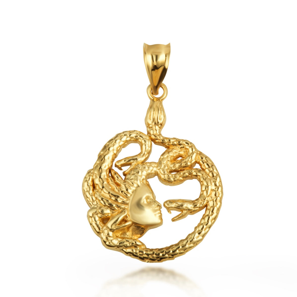 Gold Greek Myth Medusa Divine Power Of Femininity Pendant Chain