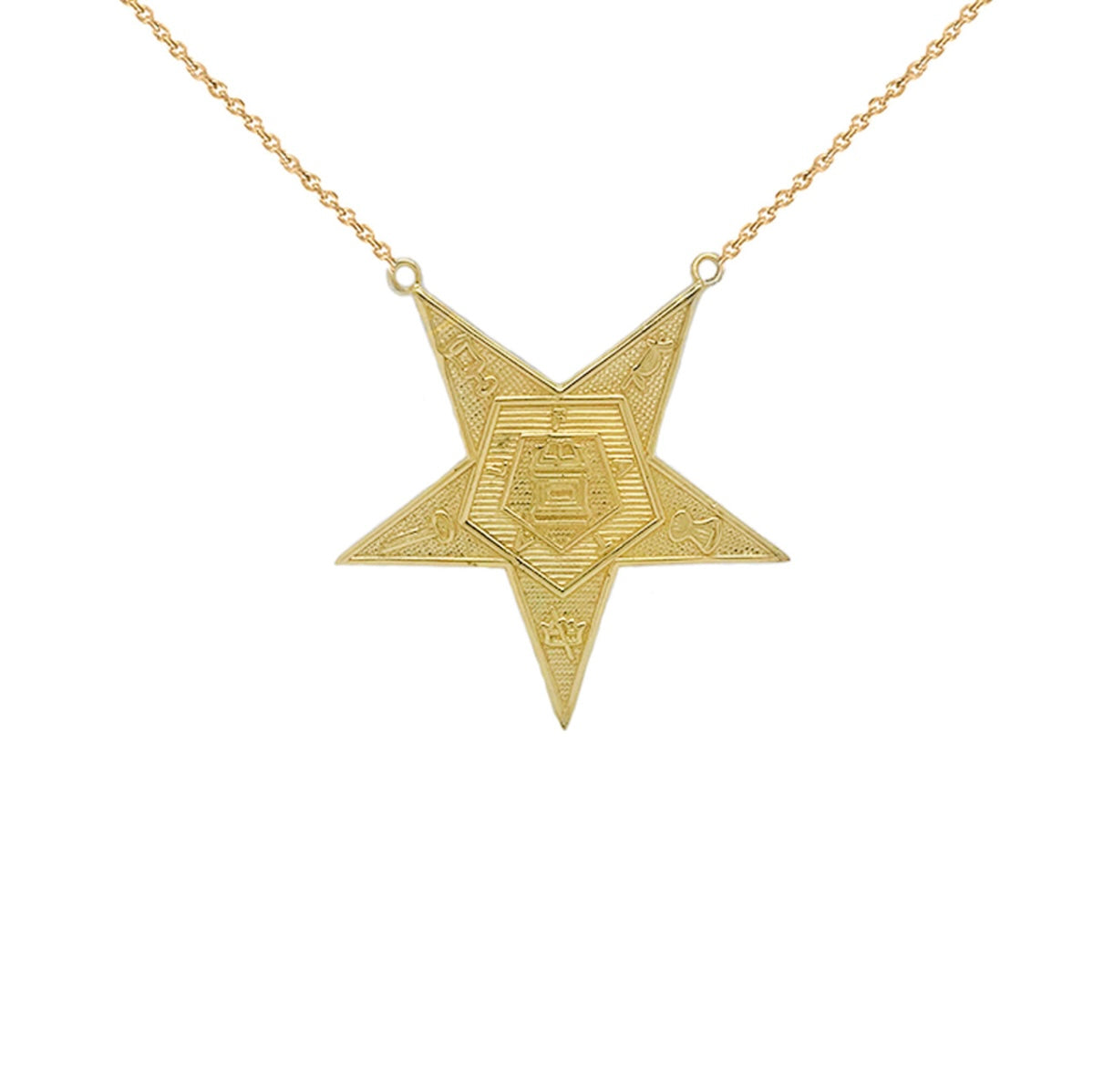 Order Of The Eastern Star (OES) Masonic Gold Chain