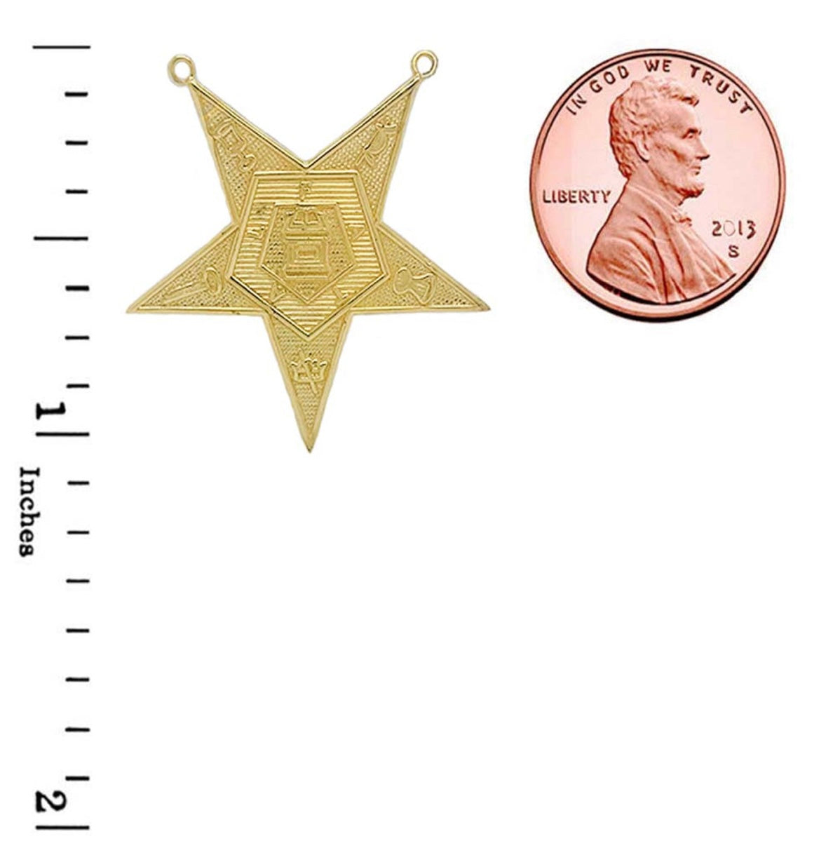 Order Of The Eastern Star (OES) Masonic Gold Chain