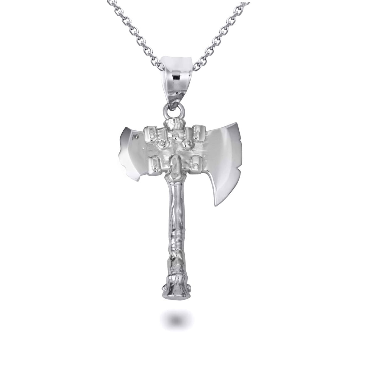 Gold Viking Battle Axe Norse Pendant Chain
