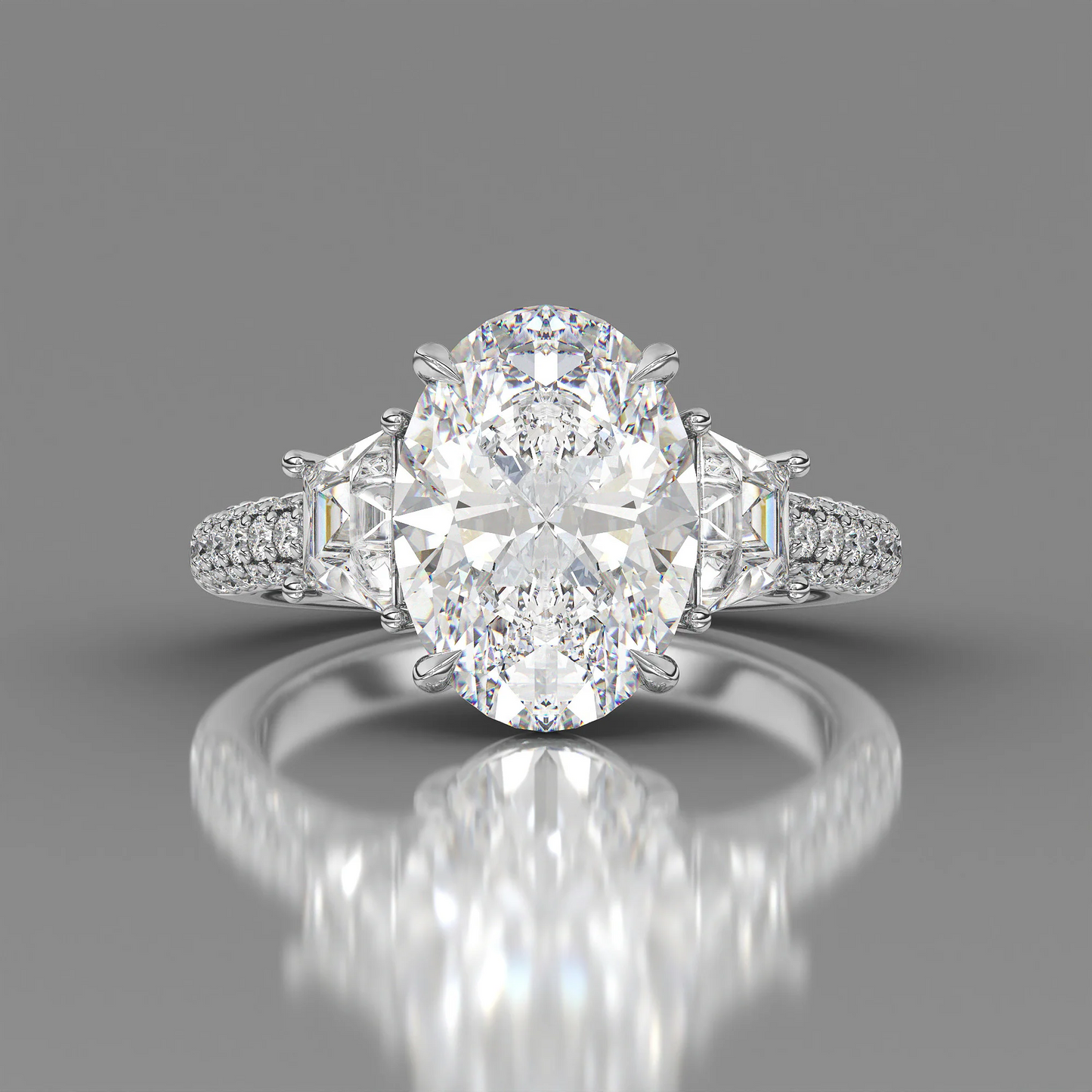Denise-oval brilliant diamond