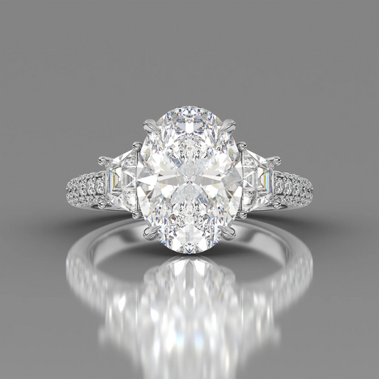 Denise-oval brilliant diamond