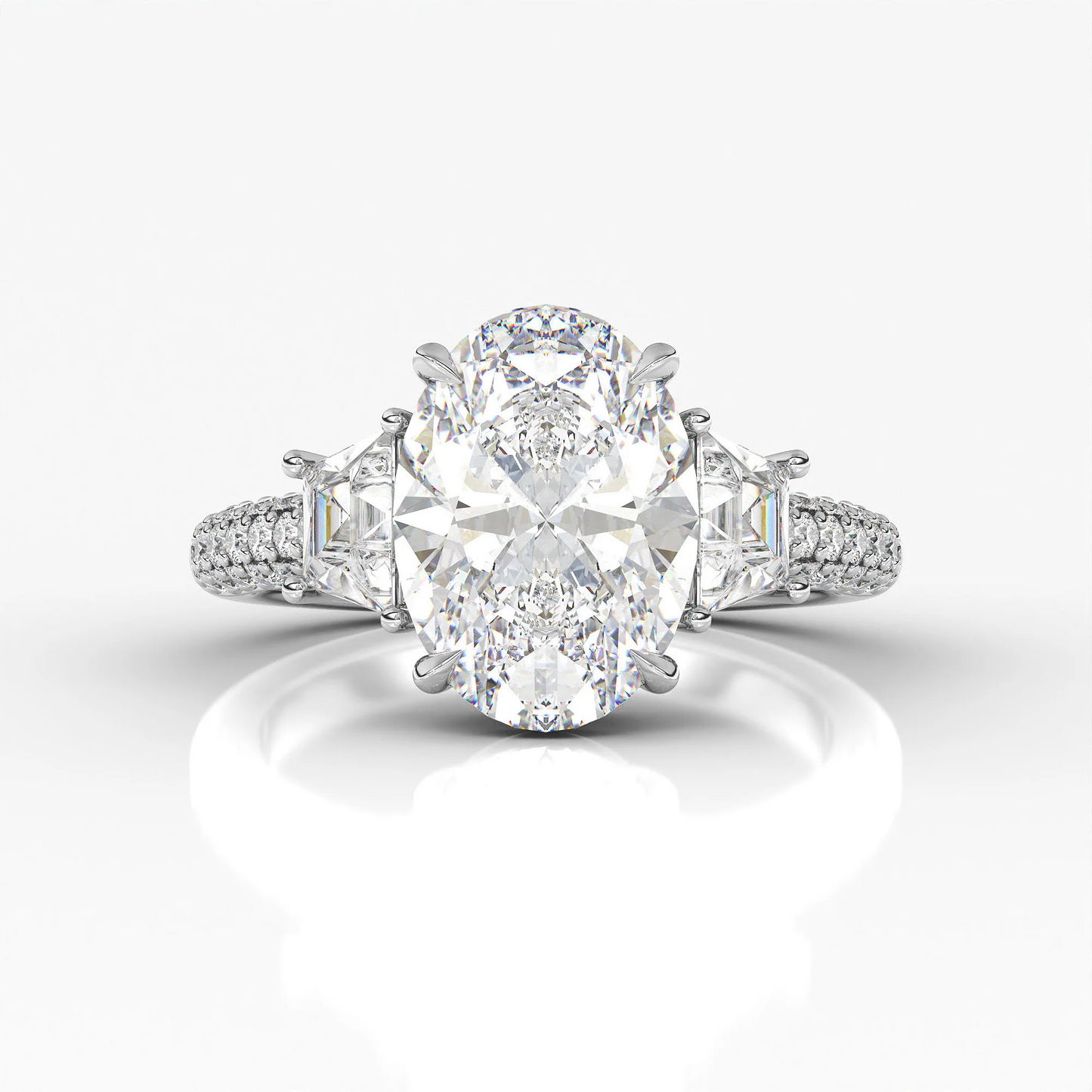 Denise-oval brilliant diamond