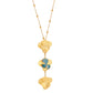 Bloom Necklace Gold & Blue