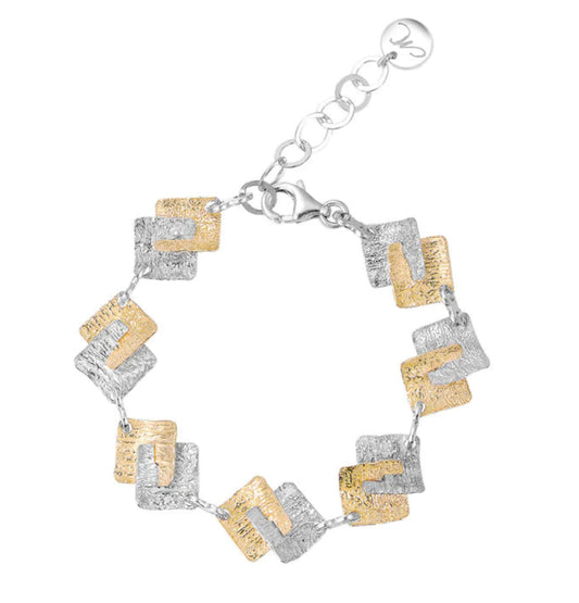 Bicolor Square Bracelet