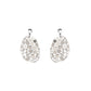 Round Motif Earrings Silver