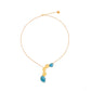Capri Necklace Gold & Blue