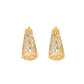 Wide Hoop Earrings Gold