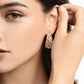 Wide Hoop Earrings Gold