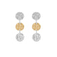 Rounds Earrings Silver &amp; Gold
